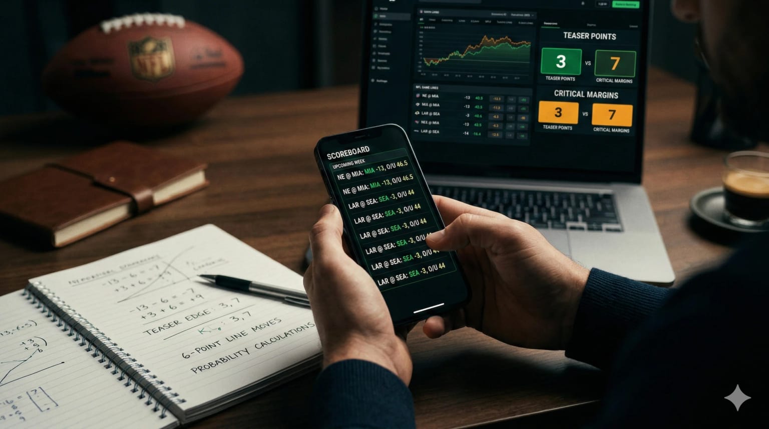 Wong Teaser 2026: Стратегия ставок NFL + Калькулятор