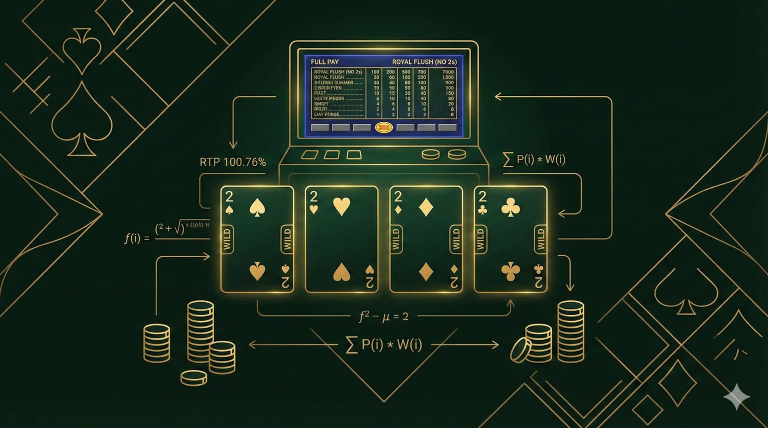 Full Pay Deuces Wild: Kompletter Strategieleitfaden (100.76% RTP)