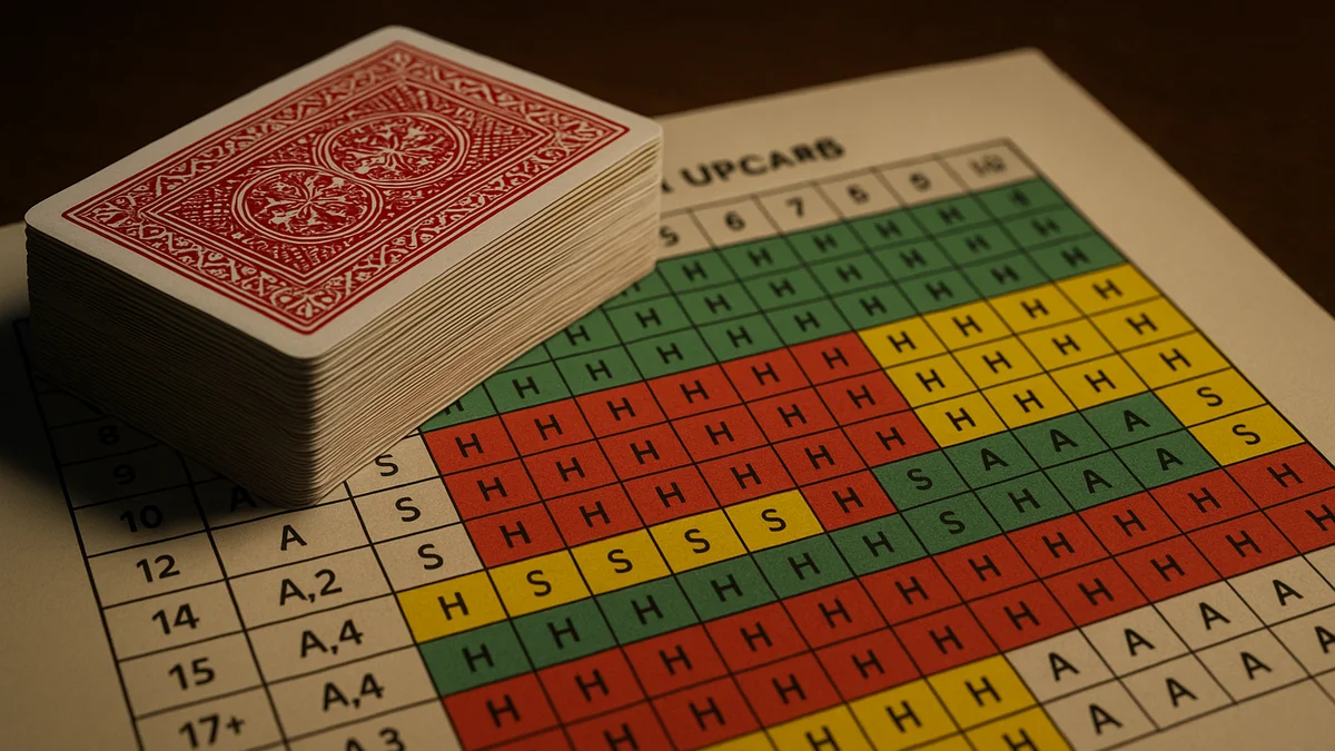 printable blackjack basic strategy chart
