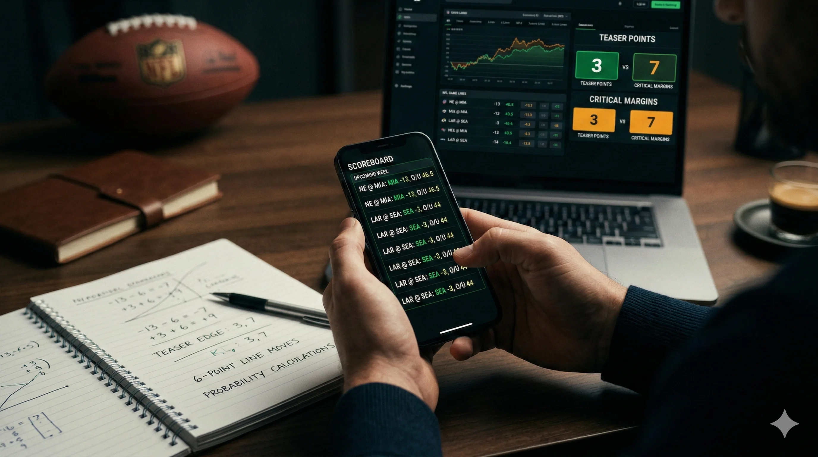 Wong Teaser 2026: Стратегия ставок NFL + Калькулятор