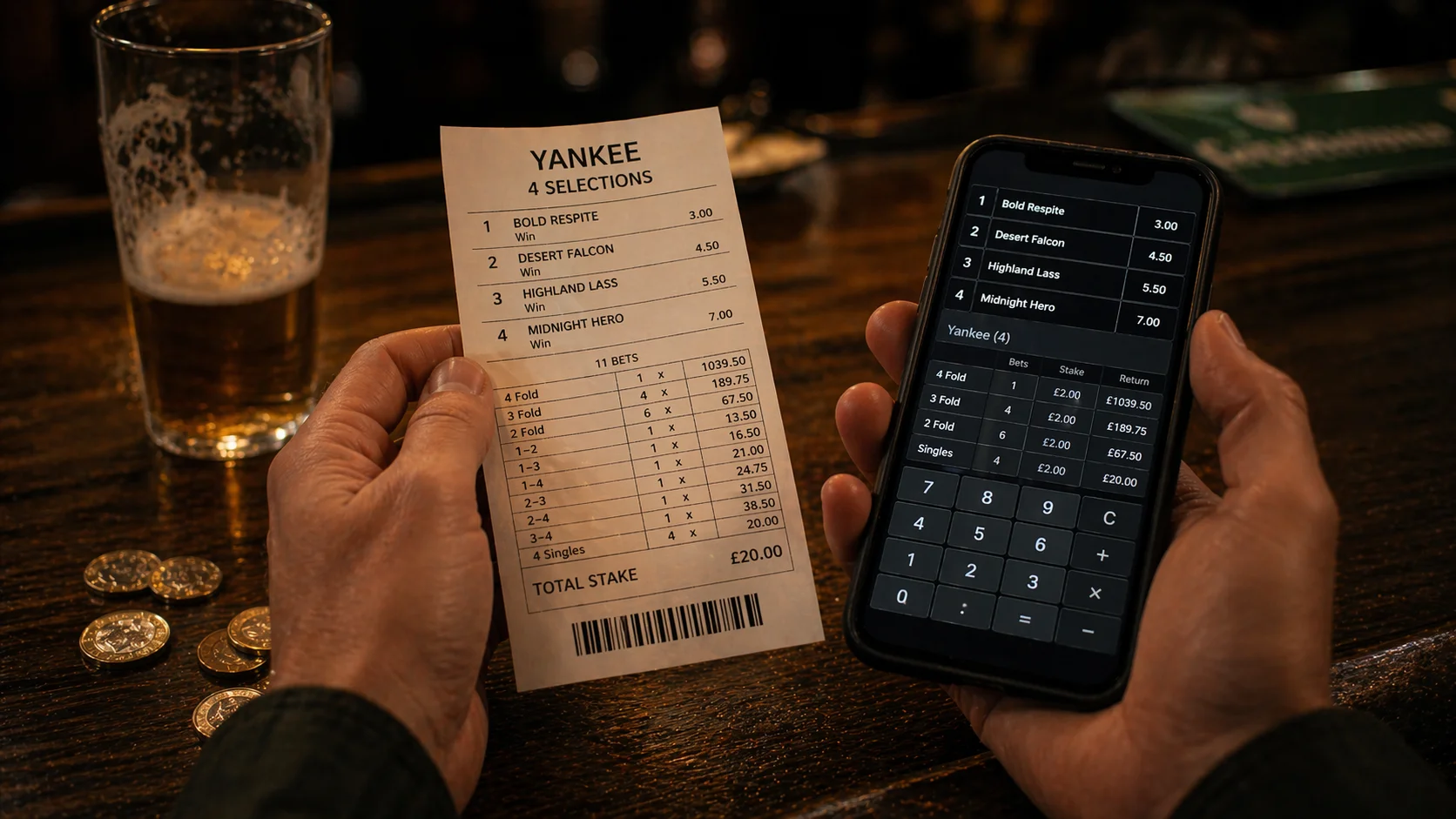 Калькулятор экспресса Yankee: правило двух побед (2026)