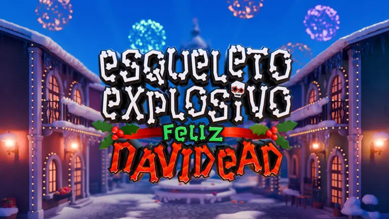 Esqueleto Explosivo Feliz Navidead