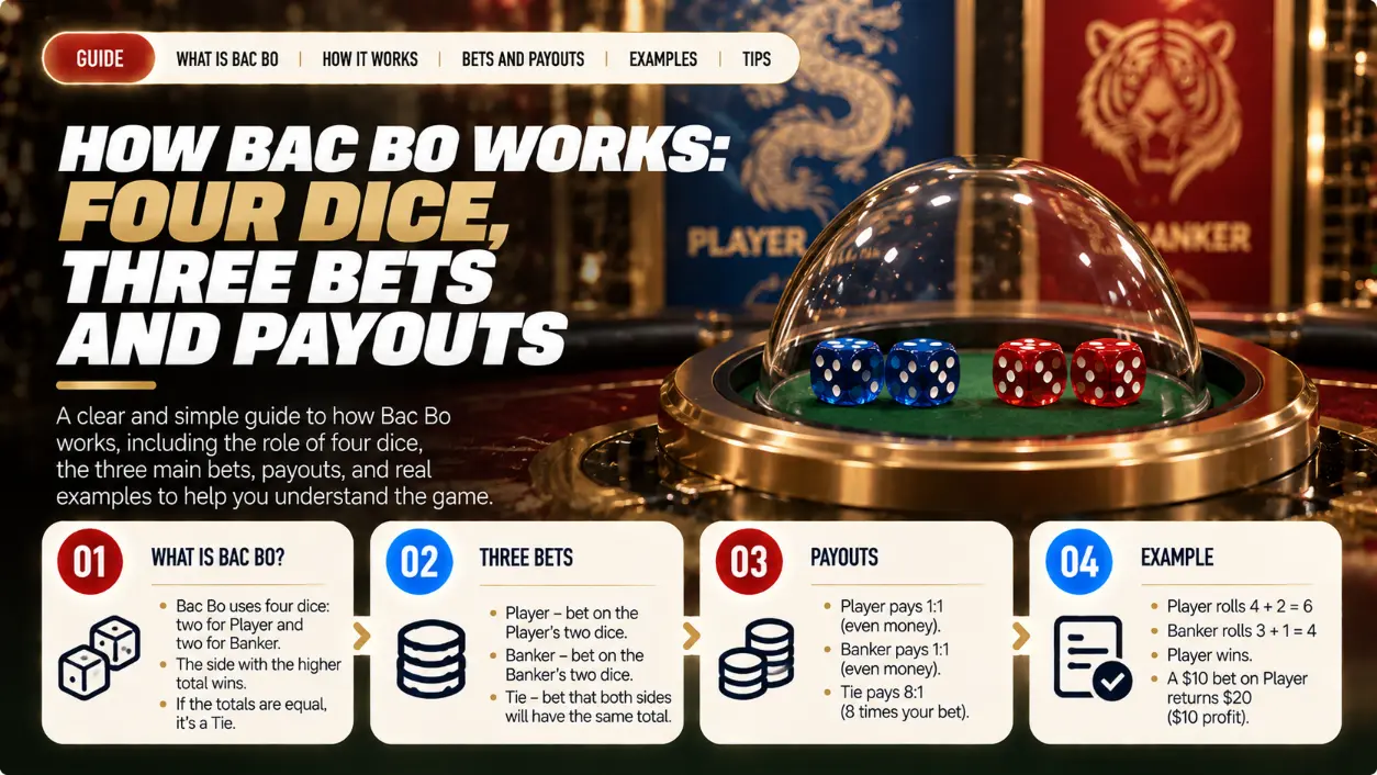 Bac Bo Rules: Dice, Bets and Tie Payouts