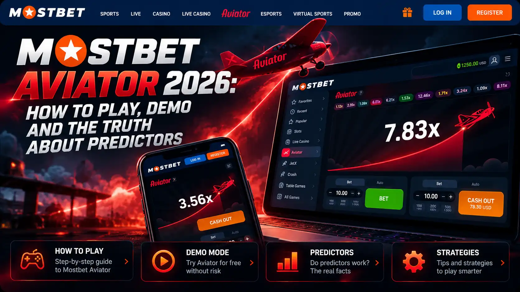 Mostbet Aviator: How to Play, Place Bets and Use Cashout