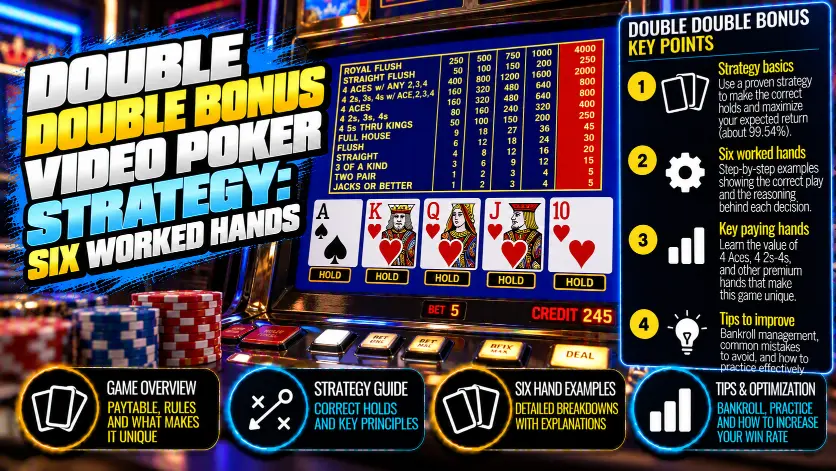 Double Double Bonus Video Poker Strategy: Holds, Paytable