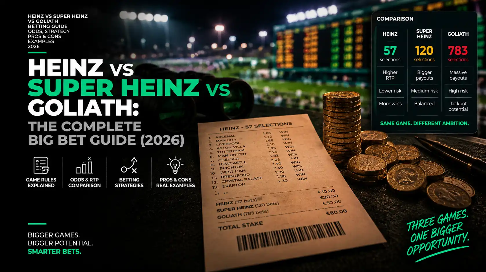 Heinz, Super Heinz and Goliath: Costs and Payouts