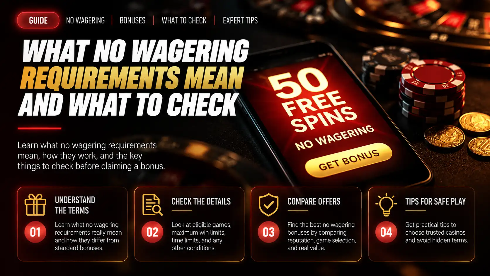 No Wagering Requirements: Meaning and Bonus Conditions