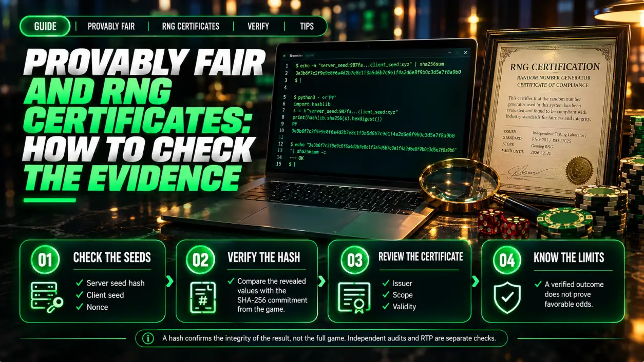 Provably Fair и сертификат ГСЧ: что можно проверить