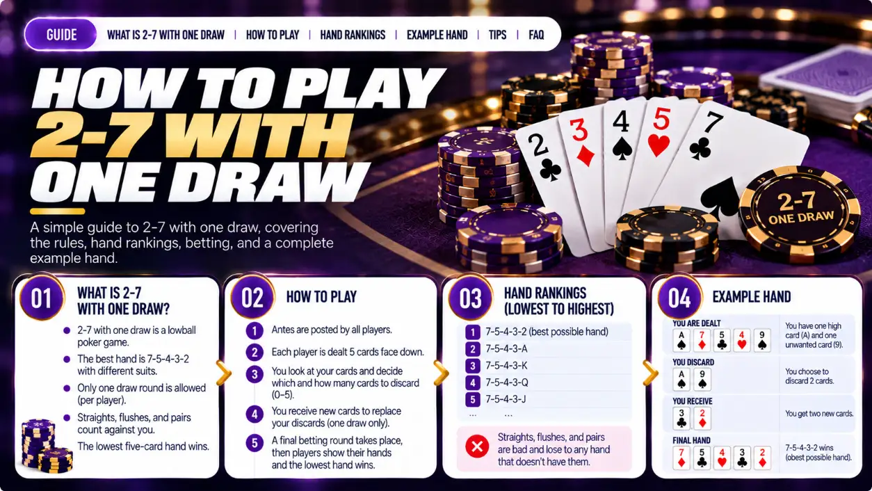 2-7 Single Draw Rules: How to Play and Compare Hands