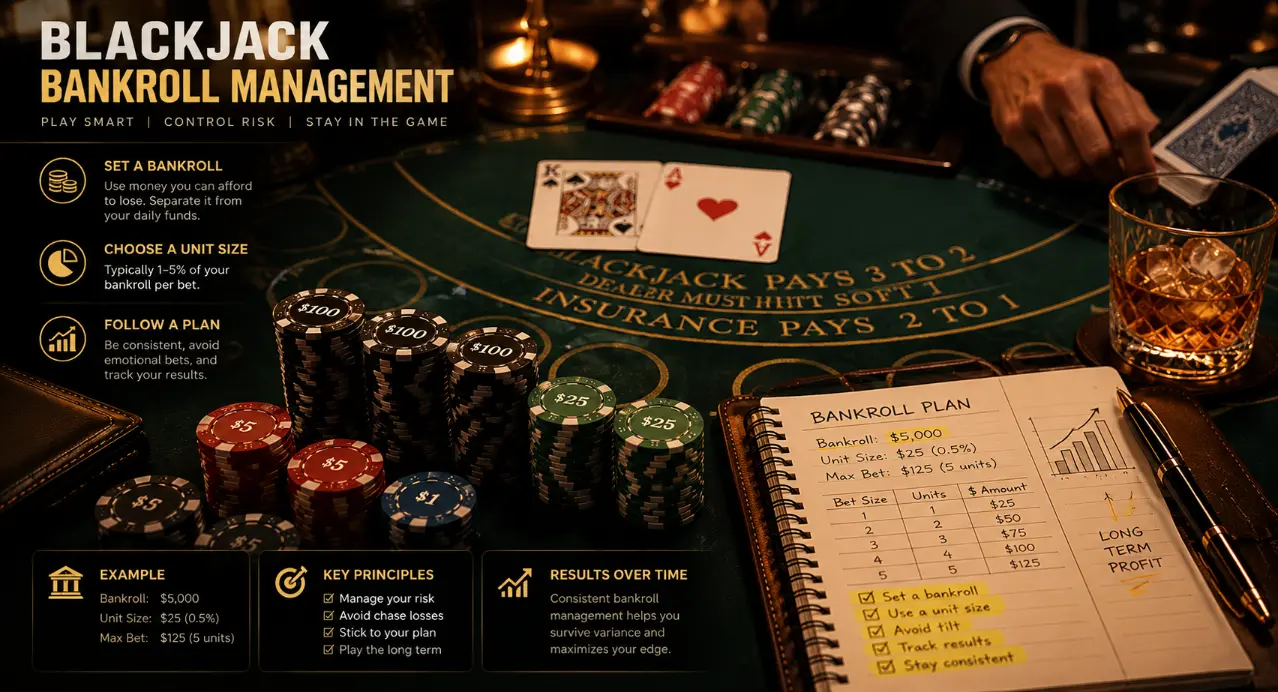 Blackjack Bankroll Management: Budget and Bet Size