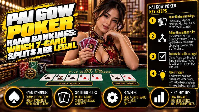 Pai Gow Poker Hand Rankings and Legal Splits