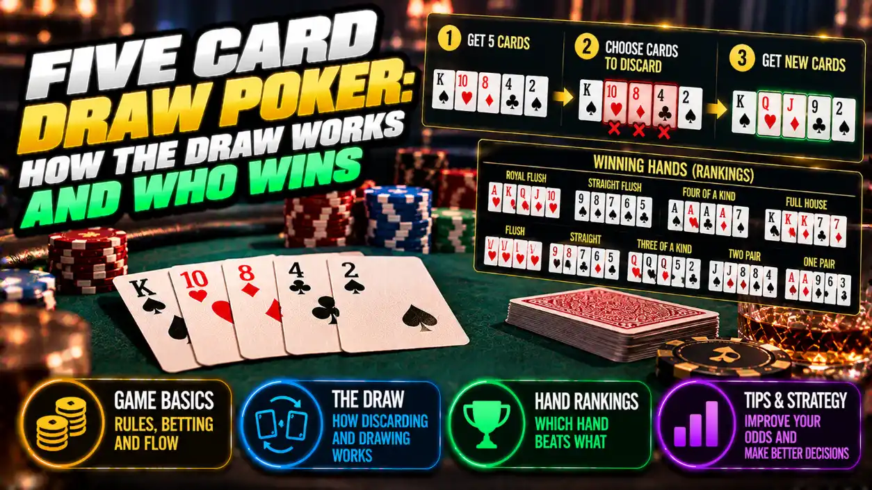 Five Card Draw: How to Play, Rules and Hand Comparison