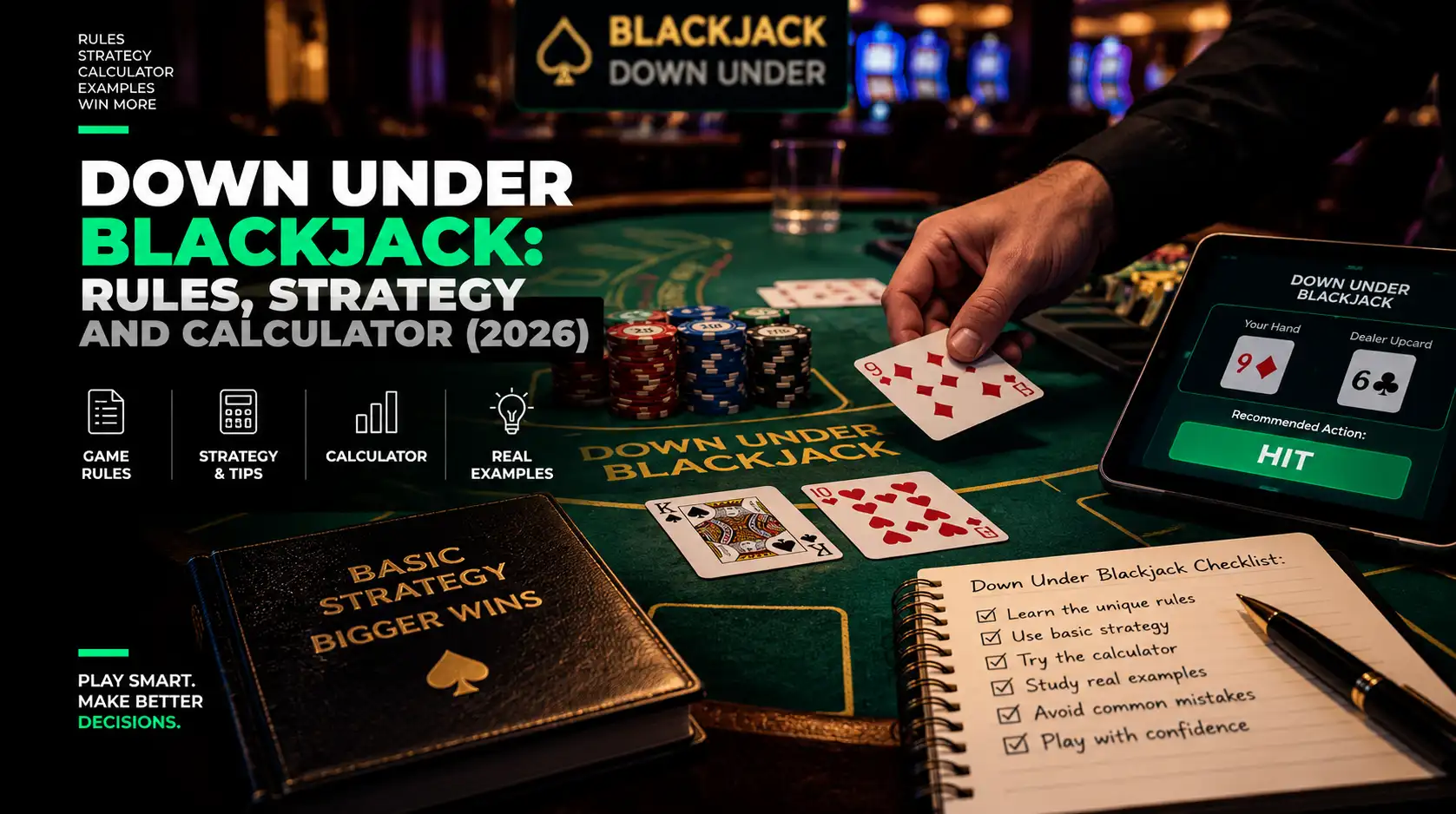 Down Under Blackjack: правила и сканер диапазонов