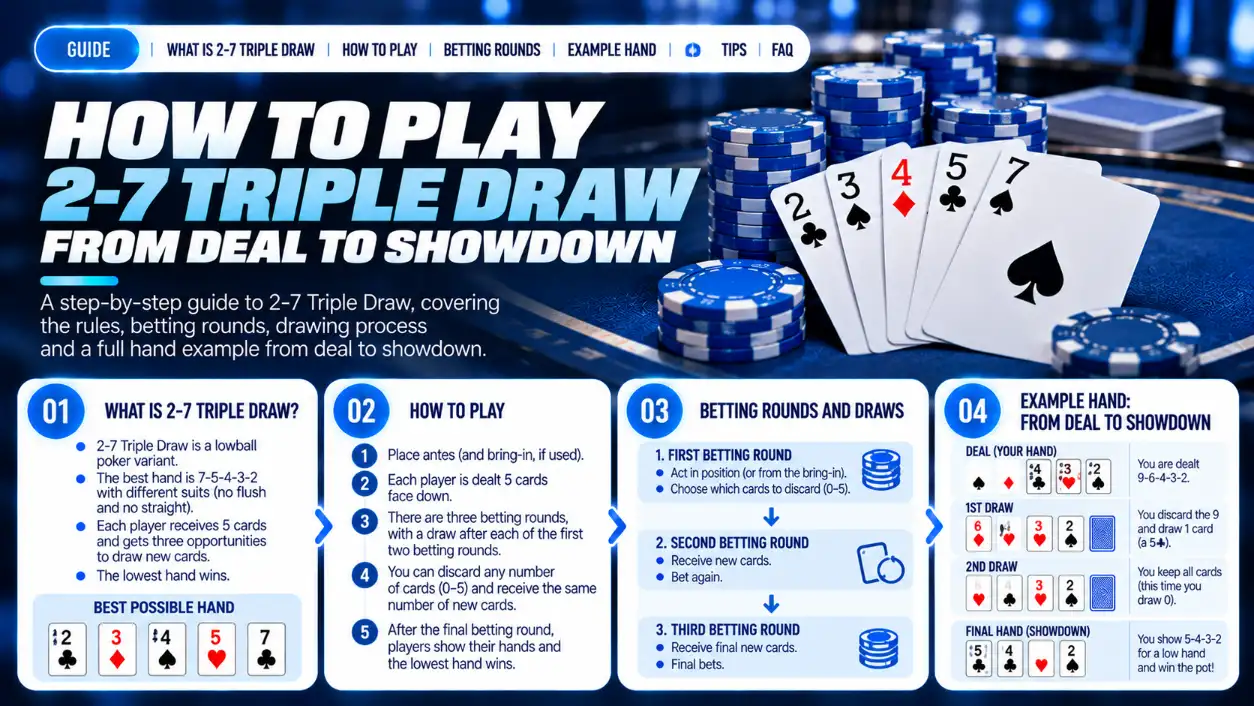2-7 Triple Draw Rules: Three Draws and Hand Rankings