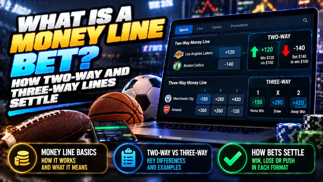 What Is a Money Line Bet? Two-Way, Three-Way, Payouts