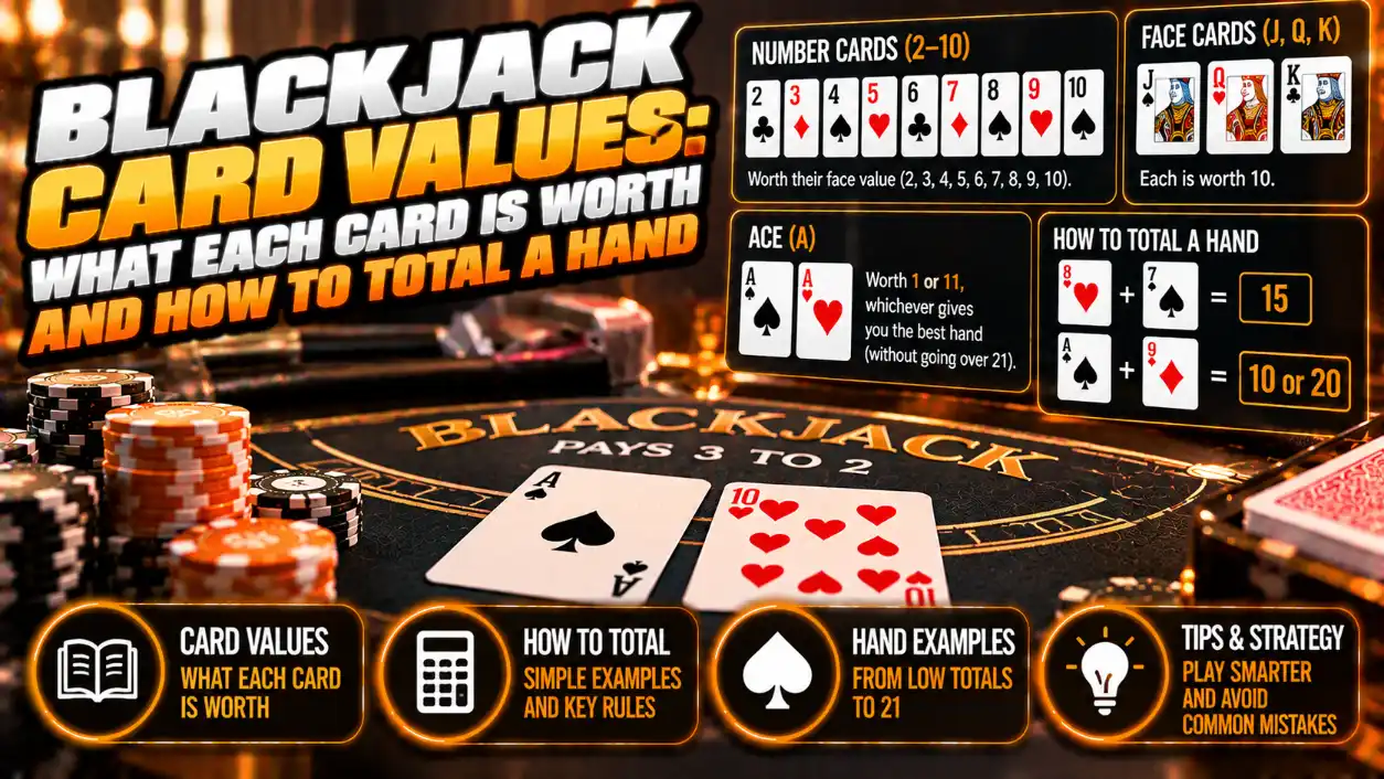 Blackjack Card Values: Aces, Face Cards and Totals