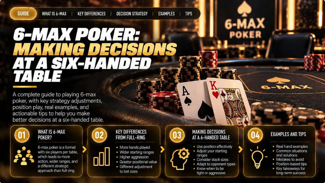 6 Max Poker: Positions, Opening Ranges, and Raise Math
