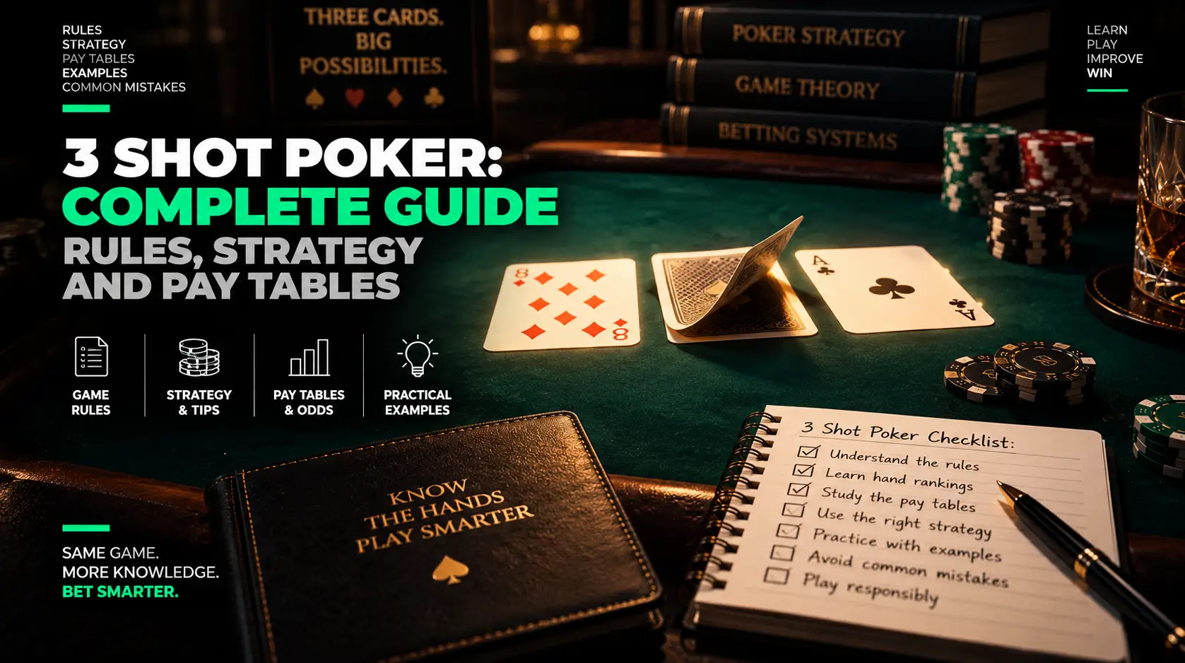 3 Shot Poker: правила, выплаты и базовая стратегия