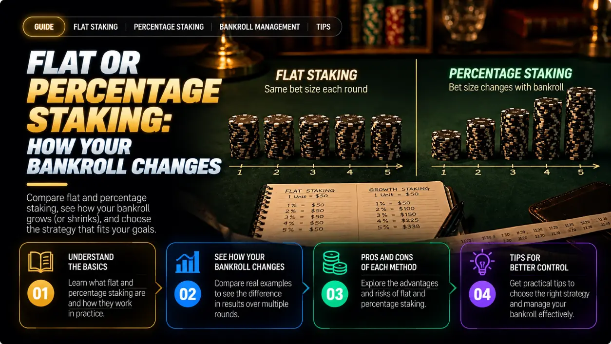 Flat vs. Percentage Staking: Compare Betting Plans