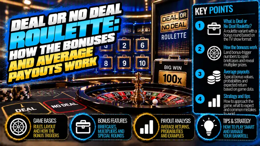 Deal or No Deal Roulette: правила бонусов и проверка выплат