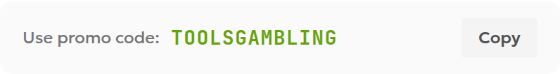 TOOLSGAMBLING promo code in the Mostbet partner section on ToolsGambling