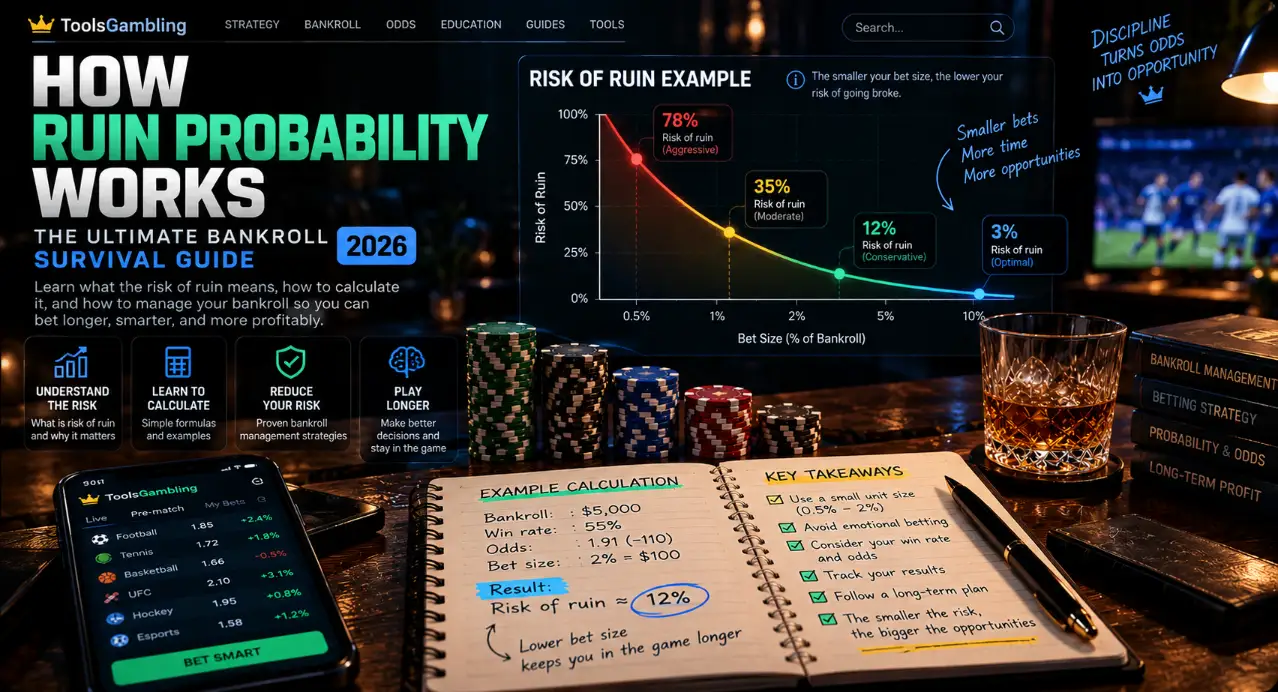 Bankroll Risk of Ruin: Formulas and Examples