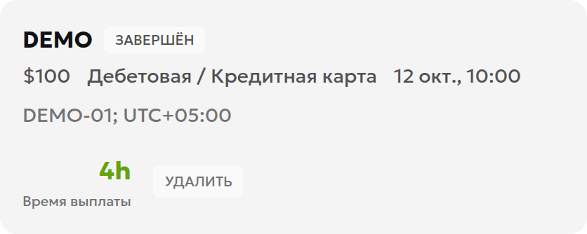 История русского ручного журнала с завершённой учебной записью DEMO на 100 USD и показанным интервалом 4h