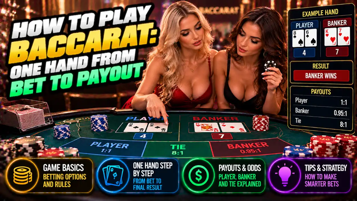 How to Play Baccarat: Rules, Third Card, Payouts
